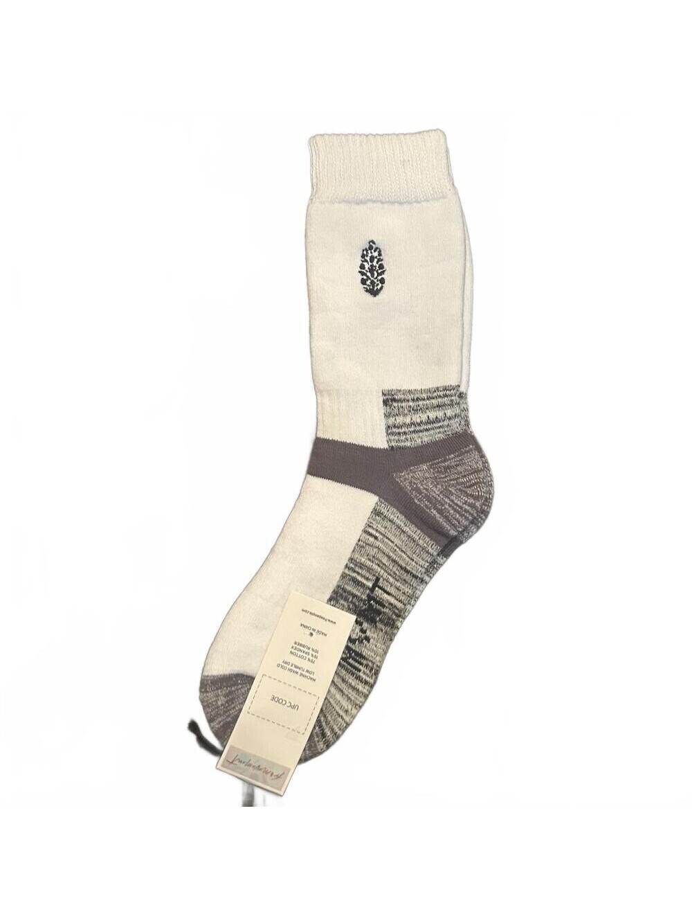 Free People Movement Tube Sock One Size White New Ribbed Athletic Crew Logo Soft - Picture 5 of 8